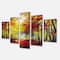 Designart - Walk Through Autumn Forest - Landscape Art Print Canvas
